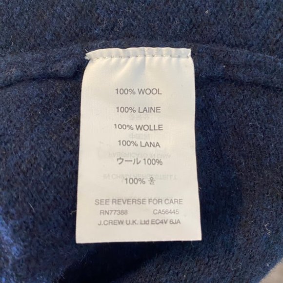 J. Crew ~ Wool Dark Blue Sweater ~ Size XS - Picture 2 of 5